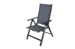 OUTFLEXX Esstischgarnitur, Anthrazit, Alu / Keramik / Textil, 180/280x100cm, 2 Multipo, 6 Stapelsessel -Gartenladen 22236 13.jpg