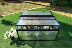 OUTFLEXX Gewächshaus, Schwarz, Alu/Polycarbonat, 120x90x57cm, Pulverbeschichtet -Gartenladen 22272 3.jpg