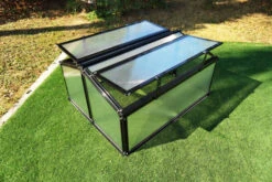 OUTFLEXX Gewächshaus, Schwarz, Alu/Polycarbonat, 120x90x57cm, Pulverbeschichtet -Gartenladen 22272 6.jpg