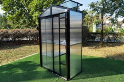 OUTFLEXX Gewächshaus, Schwarz, Alu/Polycarbonat, 111x61x175cm, Pulverbeschichtet 24 OUTFLEXX Gewächshaus, Schwarz, Alu/Polycarbonat, 111x61x175cm, Pulverbeschichtet -Gartenladen 22273 7.jpg