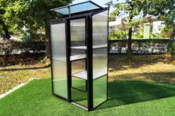 OUTFLEXX Gewächshaus, Schwarz, Alu/Polycarbonat, 91x51x168cm, Pulverbeschichtet -Gartenladen 22274 6.jpg