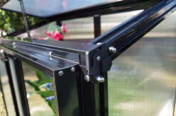 OUTFLEXX Gewächshaus, Schwarz, Alu/Polycarbonat, 91x51x168cm, Pulverbeschichtet -Gartenladen 22274 9.jpg