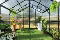 OUTFLEXX Gewächshaus, Schwarz, Alu/Polycarbonat, 250x250x228cm, Pulverbeschichtet 22 OUTFLEXX Gewächshaus, Schwarz, Alu/Polycarbonat, 250x250x228cm, Pulverbeschichtet -Gartenladen 22277 8.jpg