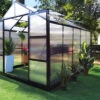 OUTFLEXX Gewächshaus, Schwarz, Alu/Polycarbonat, 311x250x228cm, Pulverbeschichtet -Gartenladen 22278 1.jpg