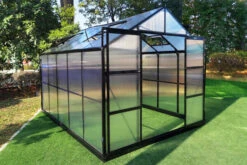 OUTFLEXX Gewächshaus, Schwarz, Alu/Polycarbonat, 311x250x228cm, Pulverbeschichtet -Gartenladen 22278 6.jpg