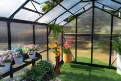 OUTFLEXX Gewächshaus, Schwarz, Alu/Polycarbonat, 311x250x228cm, Pulverbeschichtet -Gartenladen 22278 8.jpg