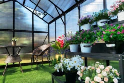 OUTFLEXX Gewächshaus, Schwarz, Alu/Polycarbonat, 433x250x228cm, Pulverbeschichtet -Gartenladen 22280 8.jpg