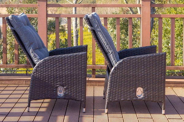 OUTFLEXX 2er Set Dining Sessel, Schwarz, Polyrattan, Je 55 X 65 X 112 Cm, Rücken Stufenlos Verstellbar 8 OUTFLEXX 2er Set Dining Sessel, Schwarz, Polyrattan, Je 55 X 65 X 112 Cm, Rücken Stufenlos Verstellbar – Bild 6