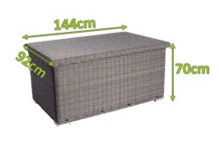OUTFLEXX Kissenbox M, Grau, Polyrattan, 144x92x70cm -Gartenladen 22290 5.jpg