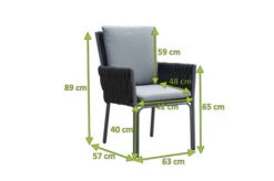 OUTFLEXX Mermaid Sessel, Anthrazit, Aluminium/XL Rope, 57x63x89 Cm, Inkl. Polster -Gartenladen 22311 4.jpg