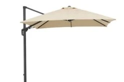 Schneider® SCHNEIDER Rhodos Twist Ampelschirm, Natur, 300x300 Cm, Quadratisch