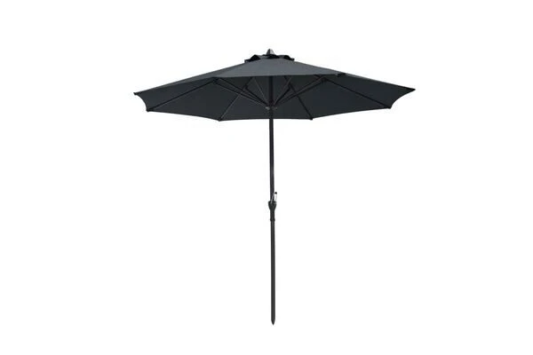 OUTFLEXX Mittelstockschirm, Anthrazit, Aluminium, Ø 270 Cm, Rund 3 OUTFLEXX Mittelstockschirm, Anthrazit, Aluminium, Ø 270 Cm, Rund