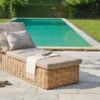 OUTFLEXX Sunlounger, Natur Meliert/sand, Polyrattan, 216x76x47 Cm, Rückenlehne Verstellbar -Gartenladen 22361 1.jpg
