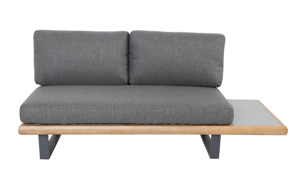 OUTFLEXX Ecklounge, Anthrazit/stone Grey, Aluminium/Akazie In Teakoptik, Für 5 Personen, Inkl. Polster 11 OUTFLEXX Ecklounge, Anthrazit/stone Grey, Aluminium/Akazie In Teakoptik, Für 5 Personen, Inkl. Polster – Bild 9