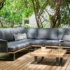 OUTFLEXX Ecklounge, Anthrazit, Geflecht/Akazie, 5 Personen, Inkl. Polster In Anthrazit Und Kaffeetisch 75x75 Cm -Gartenladen 22373 11.jpg