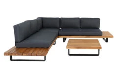 OUTFLEXX Ecklounge, Anthrazit, Akazie, 5 Personen, Inkl. Polster Und Kaffeetisch 77 X 77 Cm -Gartenladen 22374 2.jpg