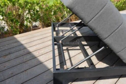 OUTFLEXX Doppelliegen, Anthrazit/sooty, Alu/Sunbrella, 203x143x40/100, Höhenverstellbare Rückenlehne -Gartenladen 22411 6.jpg