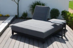 OUTFLEXX Doppelliegen, Anthrazit/flanelle, Alu/Sunbrella, 203x143x40/100, Höhenverstellbare Rückenlehne 13 OUTFLEXX Doppelliegen, Anthrazit/flanelle, Alu/Sunbrella, 203x143x40/100, Höhenverstellbare Rückenlehne -Gartenladen 22412 3.jpg