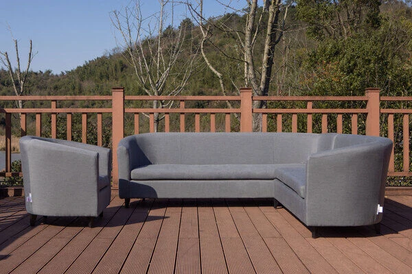 OUTFLEXX 2-Sitzer Und 3-Sitzer Sofa, Flanelle, Alu/Sunbrella, Für 5 Personen 3 OUTFLEXX 2-Sitzer Und 3-Sitzer Sofa, Flanelle, Alu/Sunbrella, Für 5 Personen