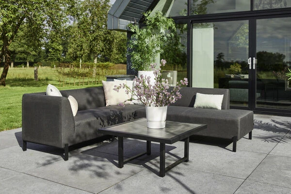 HARTMAN Dion Ecklounge, Schwarz, Sunbrella/Keramik, 6 Personen, Inklusive Beistelltisch 3 HARTMAN Dion Ecklounge, Schwarz, Sunbrella/Keramik, 6 Personen, Inklusive Beistelltisch