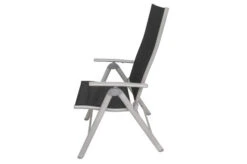 VILLANA Esstischgarnitur, Silber/schwarz, Alu/Holzimitat/Textil, Tisch 150x90cm, 4 Multipositionssessel -Gartenladen 22559 18.jpg