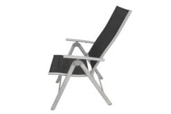 VILLANA Esstischgarnitur, Silber/schwarz, Alu/Holzimitat/Textil, Tisch 150x90cm, 4 Multipositionssessel -Gartenladen 22559 20.jpg