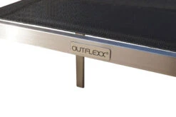 OUTFLEXX Esstischgarnitur, Silber/schwarz, Edelstahl/Granit/Textil, 200x100 Cm, 4 Stühle, 2 Multipos, Padded, Armlehnen Aus FSC-Teak -Gartenladen 22788 08.jpg