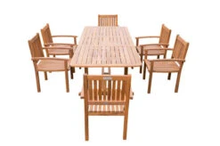 OUTFLEXX Sitzgruppe, Natur, Akazie, Ausziehtisch 180/240 X 100 Cm, 6 Armlehnensessel -Gartenladen 22831 11.jpg