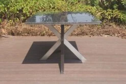 STERN Esstischgarnitur, Silber/grau, Edelstahl/Textilene, Tisch 200 X 100 Cm, 6 Multipositionssessel, Padded -Gartenladen 22912 06.JPG