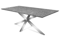 STERN Esstischgarnitur, Silber/grau, Edelstahl/Textilene, Tisch 200 X 100 Cm, 6 Multipositionssessel, Padded -Gartenladen 22912 08.JPG