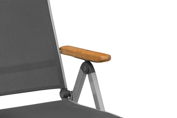 KETTLER Granada Esstischgarnitur, Silber / Anthrazit, Alu / Spraystone / Teak, Tisch 180/280x100cm, 8 Stapelsessel, 2 Multipo 15 KETTLER Granada Esstischgarnitur, Silber / Anthrazit, Alu / Spraystone / Teak, Tisch 180/280x100cm, 8 Stapelsessel, 2 Multipo – Bild 13