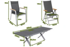 KETTLER Granada Esstischgarnitur, Silber / Anthrazit, Alu / Spraystone / Teak, Tisch 180/280x100cm, 8 Stapelsessel, 2 Multipo 21 KETTLER Granada Esstischgarnitur, Silber / Anthrazit, Alu / Spraystone / Teak, Tisch 180/280x100cm, 8 Stapelsessel, 2 Multipo -Gartenladen 23024 5.jpg