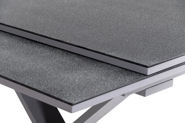 KETTLER Granada Esstischgarnitur, Silber / Anthrazit, Alu / Spraystone / Teak, Tisch 180/280x100cm, 8 Stapelsessel, 2 Multipo 11 KETTLER Granada Esstischgarnitur, Silber / Anthrazit, Alu / Spraystone / Teak, Tisch 180/280x100cm, 8 Stapelsessel, 2 Multipo – Bild 9