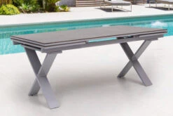 KETTLER BasicPlus Esstischgarnitur, Silber / Anthrazit, Alu / HPL / Textil, Tisch 180/280x100cm, 6 Multipositionssessel -Gartenladen 23040 3.jpg