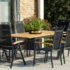 HARTMAN Silencio / Alice Sitzgruppe, Xerix/natur, Alu/Teak, 4x4 Textilen, 6 Dining Sessel, 2 Multipo, 160/220x90cm, FSC-Teak Armlehnen -Gartenladen 23221 1.jpg