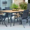 HARTMAN Silencio / Aruba Sitzgruppe, Xerix/natur, Alu/Teak, 4 Dining Sessel, 2 Multipo, 160/220x90cm, FSC-Teak Armlehnen -Gartenladen 23230 1.jpg