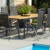HARTMAN Silencio / RaffaeloSitzgruppe, Xerix/natur, Alu/Teak, 2 Dining Sessel, 6 Multipo, 160/220x90cm, FSC-Teak Armlehnen -Gartenladen 23243 1.jpg