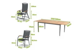 HARTMAN Silencio / RaffaeloSitzgruppe, Xerix/natur, Alu/Teak, 2 Dining Sessel, 6 Multipo, 160/220x90cm, FSC-Teak Armlehnen 16 HARTMAN Silencio / RaffaeloSitzgruppe, Xerix/natur, Alu/Teak, 2 Dining Sessel, 6 Multipo, 160/220x90cm, FSC-Teak Armlehnen -Gartenladen 23243 5.jpg