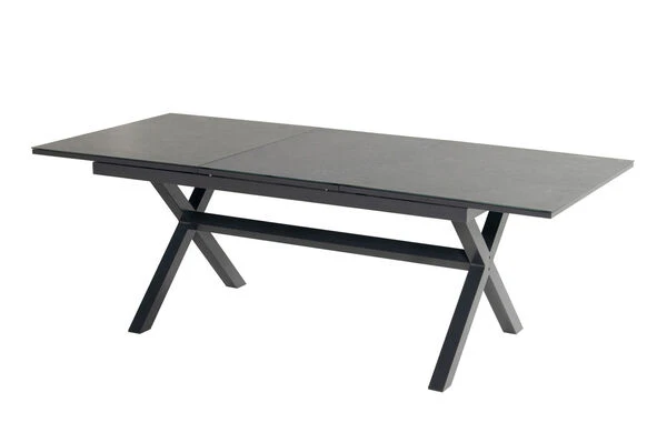 HARTMAN Xanadu / Aruba Sitzgruppe, Xerix/natur, Alu/Teak/Glaskeramik, 8 Dining Sessel, 160/220x100cm, FSC-Teak Armlehnen 4 HARTMAN Xanadu / Aruba Sitzgruppe, Xerix/natur, Alu/Teak/Glaskeramik, 8 Dining Sessel, 160/220x100cm, FSC-Teak Armlehnen – Bild 2