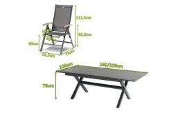 HARTMAN Xanadu / Aruba Sitzgruppe, Xerix/natur, Alu/Teak/Glaskeramik, 8 Multipo, 160/220x100cm, FSC-Teak Armlehnen -Gartenladen 23269 mass.jpg