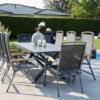HARTMAN Xanadu / Raffaelo Sitzgruppe, Xerix/natur, Alu/Teak/Glaskeramik, 2 Dining Sessel, 6 Multipo, 160/220x100cm, FSC-Teak Armlehnen -Gartenladen 23303 1.jpg