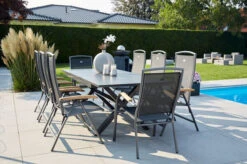 HARTMAN Xanadu / Raffaelo Sitzgruppe, Xerix/natur, Alu/Teak/Glaskeramik, 2 Dining Sessel, 6 Multipo, 160/220x100cm, FSC-Teak Armlehnen 8 HARTMAN Xanadu / Raffaelo Sitzgruppe, Xerix/natur, Alu/Teak/Glaskeramik, 2 Dining Sessel, 6 Multipo, 160/220x100cm, FSC-Teak Armlehnen -Gartenladen 23303 2.jpg