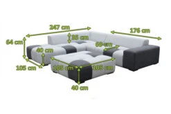 OUTFLEXX Sam Corner Loungeset,sooty/lead Chine, Alu/Sunbrella, 5-6 Personen, Exkl. Tische -Gartenladen 23398 mass.jpg