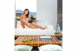 OUTFLEXX Icon Ecklounge, Natte/natur, Alu/Teak/Sunbrella, 4-5 Personen, Inkl. Loungetisch, Seitenablage Aus Teak -Gartenladen 23403 8.jpg