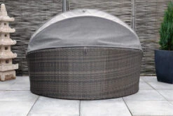 OUTFLEXX Sonneninsel, Grau, Polyrattan/Olefin, 187x146x75/131, Verstellbares Dach -Gartenladen 23404 4.jpg