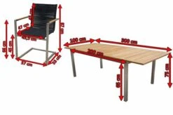 OUTFLEXX Premium Abdeckhaube Für Sitzgruppe, Schwarz, Polyester, 305 X 180 X 80 Cm, Wasserbeständig, Integriertes Zugband -Gartenladen 23422 5.jpg