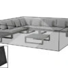 OUTFLEXX Premium Abdeckhaube Für Ecklounge, Schwarz, Z.B. 21820, 300 X 300 X 50 Cm, Wasserbeständig, Integriertes Zugband 2 OUTFLEXX Premium Abdeckhaube Für Ecklounge, Schwarz, Z.B. 21820, 300 X 300 X 50 Cm, Wasserbeständig, Integriertes Zugband -Gartenladen 23427.jpg