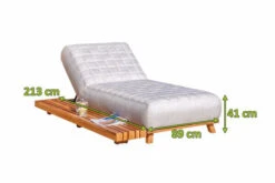 OUTFLEXX Icon Loungeliege, Lead Chine, Alu/Teak/Sunbrella, 213 X 89 X 41 Cm, Inkl. Verstellbarer Rückenlehne 15 OUTFLEXX Icon Loungeliege, Lead Chine, Alu/Teak/Sunbrella, 213 X 89 X 41 Cm, Inkl. Verstellbarer Rückenlehne -Gartenladen 23437 5.jpg