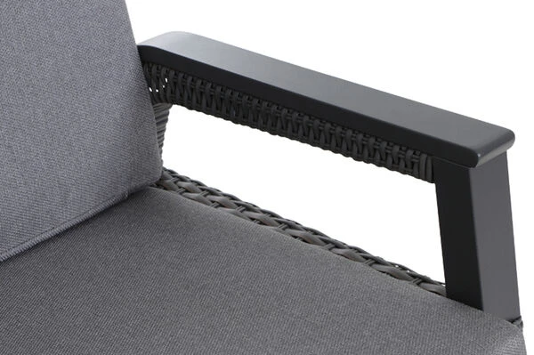 SIENA GARDEN Solea/Bellani Dining Lounge, Anthrazit/night-blue, Alu/Gardino®-Geflecht/Keramik, Für 4 Personen,160 X 90 X 50-72cm, Stufenlos Verstellbar 19 SIENA GARDEN Solea/Bellani Dining Lounge, Anthrazit/night-blue, Alu/Gardino®-Geflecht/Keramik, Für 4 Personen,160 X 90 X 50-72cm, Stufenlos Verstellbar – Bild 17