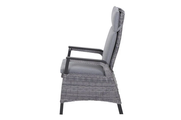 SIENA GARDEN Solea/Bellani Dining Set, Grau/blau/anthrazit, Alu/Gardino®-Geflecht/Keramik, 140 X 85 X 50-72cm, Inkl. 4 Diningsessel, Stufenlos Verstellbar 11 SIENA GARDEN Solea/Bellani Dining Set, Grau/blau/anthrazit, Alu/Gardino®-Geflecht/Keramik, 140 X 85 X 50-72cm, Inkl. 4 Diningsessel, Stufenlos Verstellbar – Bild 9